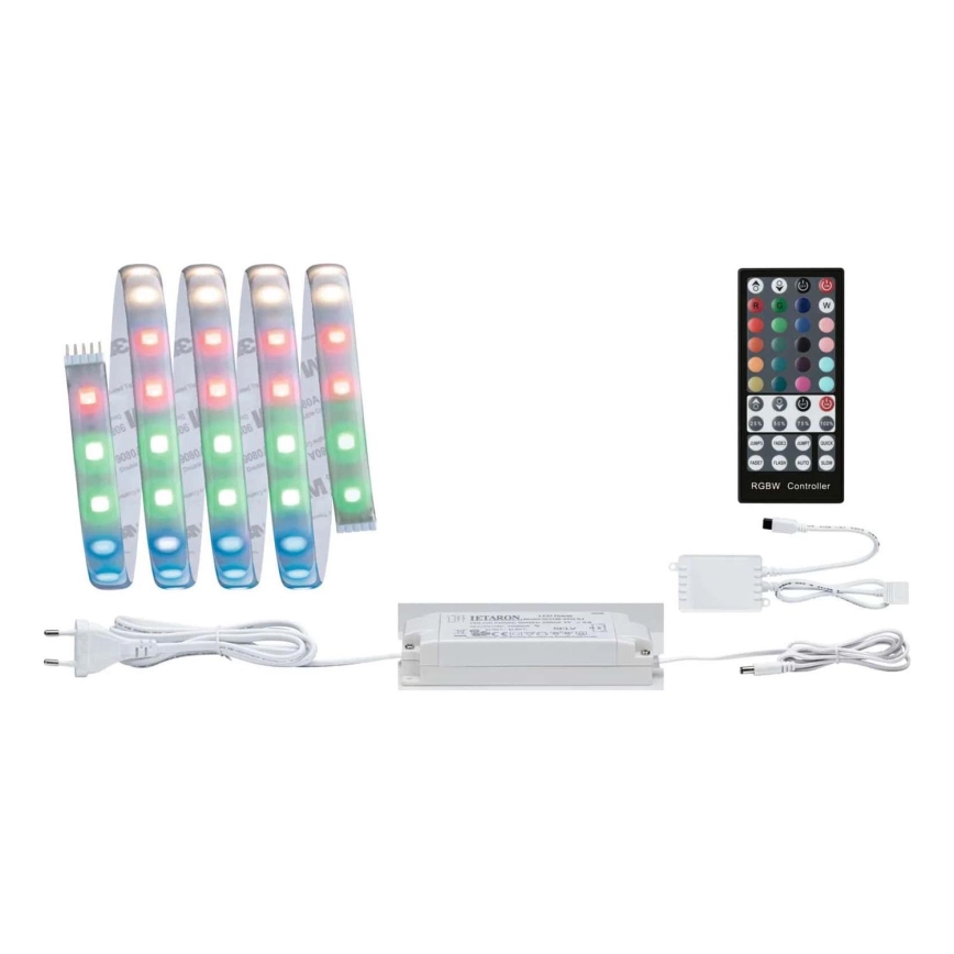Paulmann 70627 - LED RGB/18W IP44 Лента для ванной комнаты с регулированием яркости MAXLED 1,5 м 230V + дистанционное управление