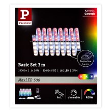 Paulmann 70628 - Світлодіодна RGB/36W стрічка з регулюванням яскравості MAXLED 3м 230V + ДК