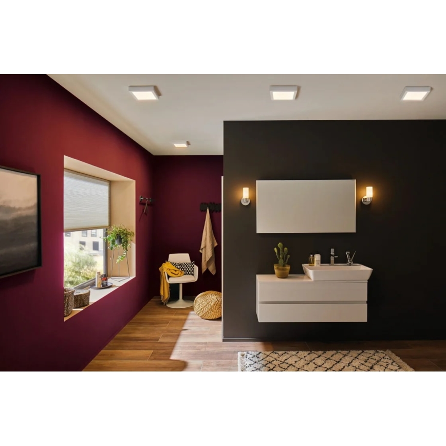 Paulmann 70645 - LED/12,5W Стельовий світильник LUNAR 230V 22,5x22,5 см білий