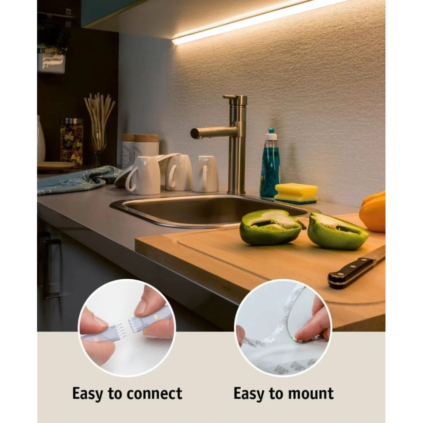 Paulmann 70671 - LED/18W IP44 Стрічка для ванної кімнати з регулюванням яскравості MAXLED 1,5 м 6500K 230V