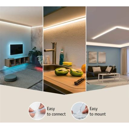 Paulmann 70672 - LED/18W IP44 Стрічка для ванної кімнати з регулюванням яскравості MAXLED 1,5 м 2700K 230V