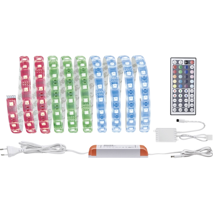 Paulmann 70673 - Светодиодная RGB/40W Лента с регулированием яркости MAXLED 3м 230V + дистанционное управление