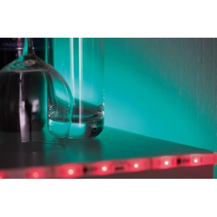 Paulmann 70696 - Светодиодная RGBW/8W лента с регулированием яркости DIGITAL 3м 230V + дистанционное управление