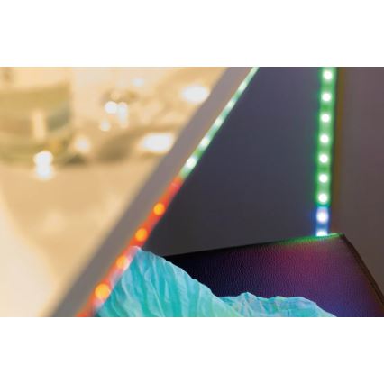 Paulmann 70696 - Светодиодная RGBW/8W лента с регулированием яркости DIGITAL 3м 230V + дистанционное управление