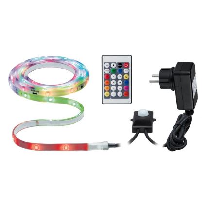 Paulmann 70698 - Светодиодная RGB/6,4W IP67 Уличная лента с регулированием яркости WATERLED 3m 230V + дистанционное управление