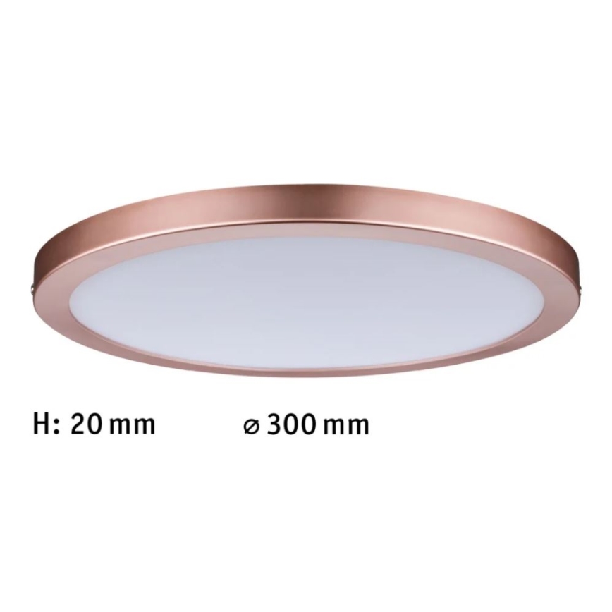 Paulmann 70872 - LED/22W Панель з регулюванням яскравості ATRIA 230V 2700K діаметр 30 см рожеве золото