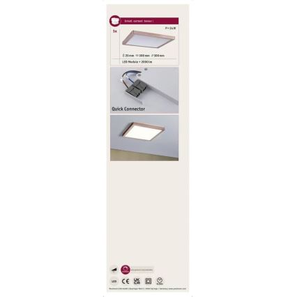 Paulmann 70873 - LED/24W Панель з регулюванням яскравості ATRIA 230V 2700K 30x30 см рожеве золото