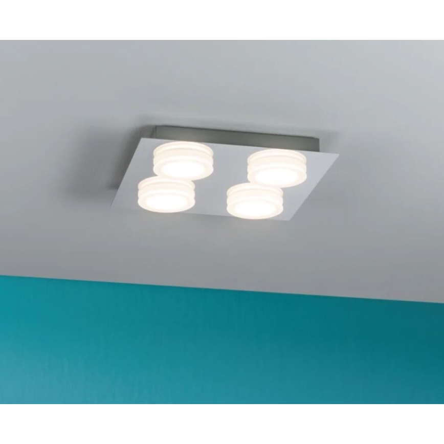 Paulmann 70875 - Потолочный светильник для ванной комнаты DORADUS 230V 4xLED/5W IP23