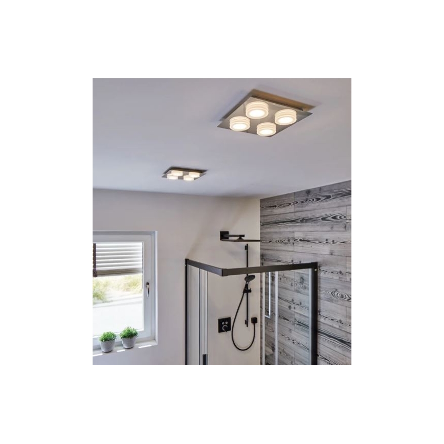 Paulmann 70875 - Потолочный светильник для ванной комнаты DORADUS 230V 4xLED/5W IP23