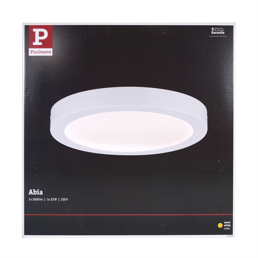 Paulmann 70899 - LED/22W Стельовий світильник ABIA 230V