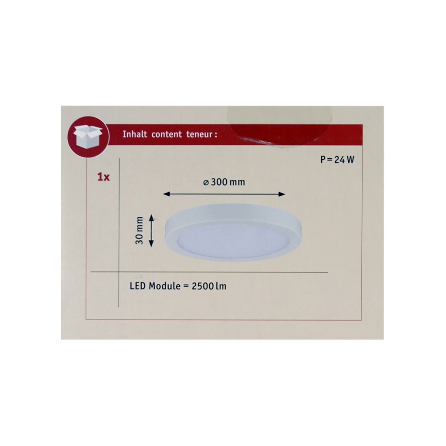 Paulmann 70899 - LED/22W Стельовий світильник ABIA 230V