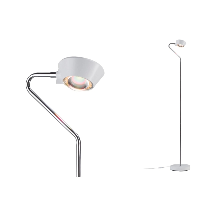 Paulmann 70920 - LED/7,5 Вт Диммируемая напольная лампа RAMOS 230 В белый/глянцевый хром