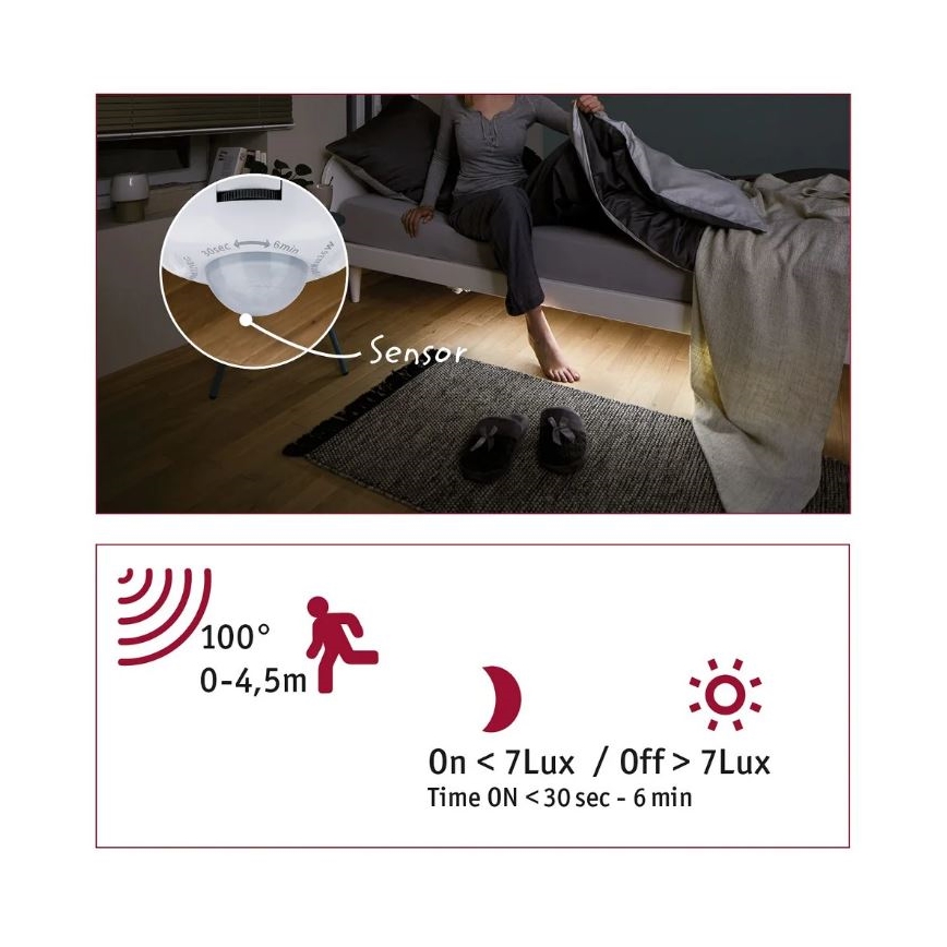 Paulmann 70955 - LED/3W Стрічка з датчиком 1м YOURLED 230V