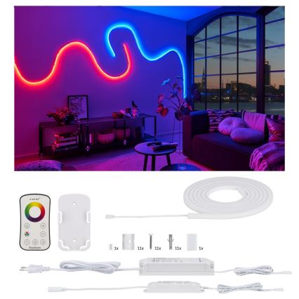 Paulmann 70966 - LED-RGB/27W IP67 Уличная лента с регулированием яркости FLOW 3 м 230/24V