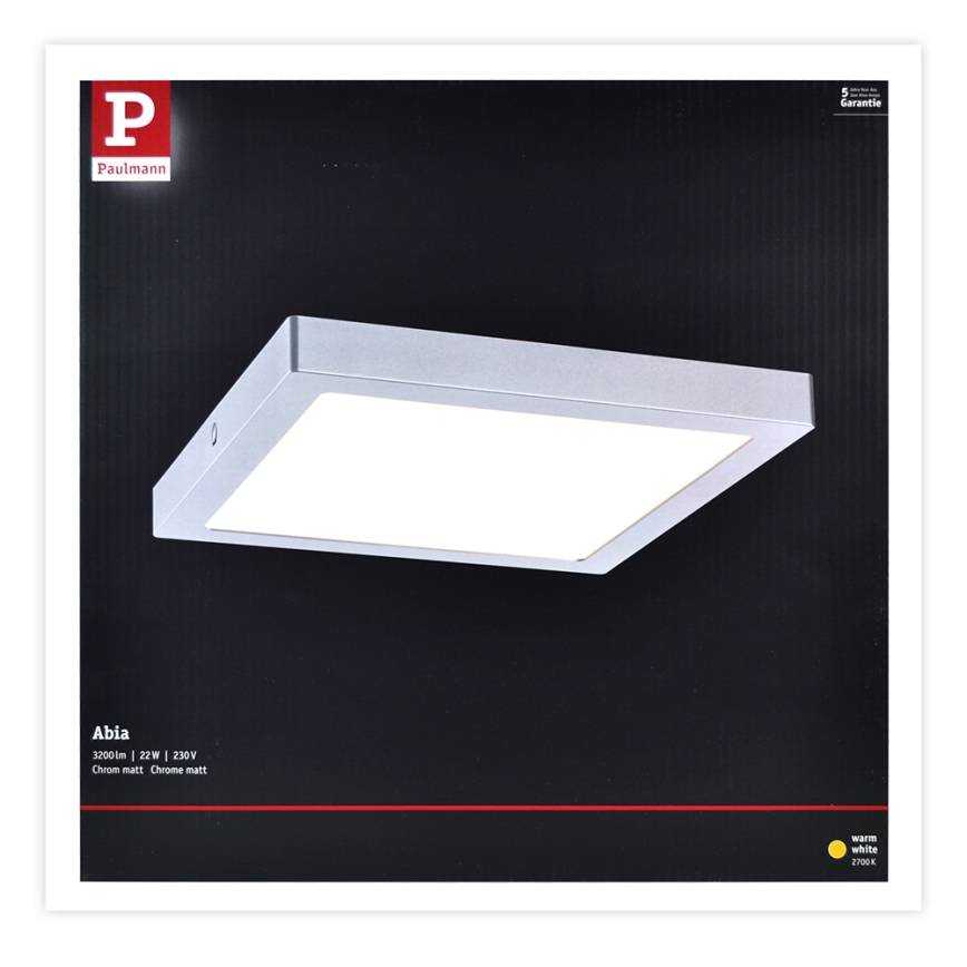Paulmann 70982 - Потолочный светильник ABIA 230V LED/22W