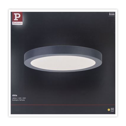 Paulmann 70988 - LED/22W Потолочный светильник ABIA 230V антрацит