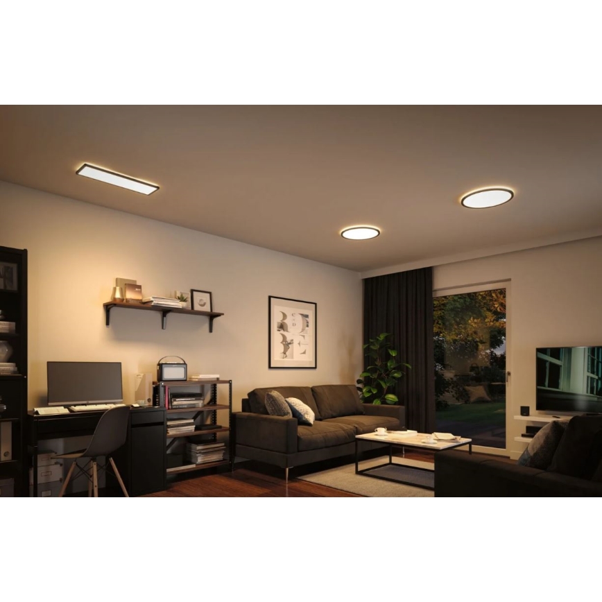 Paulmann 70999 - LED/22W Панель з регулюванням яскравості ATRIA 230V 3000K діаметр 42 см чорний