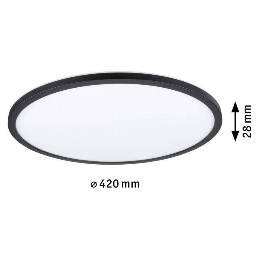 Paulmann 70999 - LED/22W Панель з регулюванням яскравості ATRIA 230V 3000K діаметр 42 см чорний