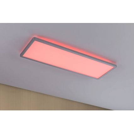 Paulmann 71020 - Світлодіодна панель RGBW 20 Вт ATRIA з регулюванням яскравості 230В 4000К 20x58 см + дистанційне керування