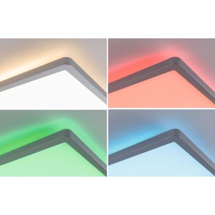 Paulmann 71020 - LED/20W RGBW Панель з регулюванням яскравості ATRIA 230V 4000K 20x58 см + пульт дистанційного керування