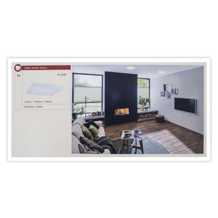 Paulmann 71022 - LED/22W Потолочный светильник ABIA 230V белая