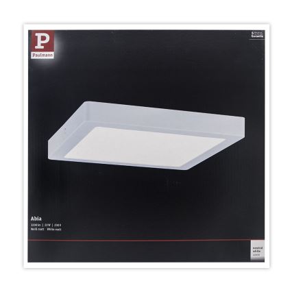 Paulmann 71022 - LED/22W Потолочный светильник ABIA 230V белая