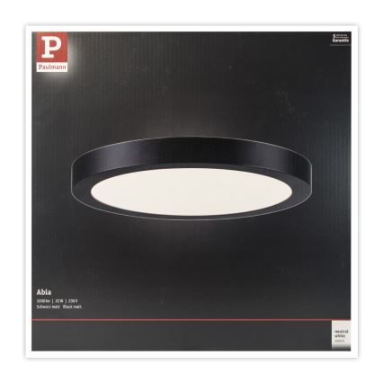 Paulmann 71025 - LED/22W Стельовий світильник ABIA 230V чорний