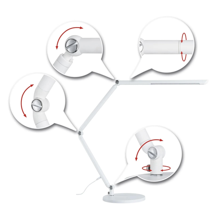 Paulmann 78911 - LED/10,6W Настільна лампа з регулюванням яскравості FLEXBAR 230V 3000/4000/6500K