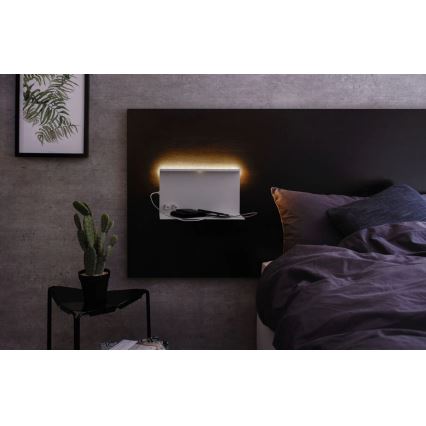 Paulmann 78919 - LED/4,5W Светильник с регулированием яркости с полкой и USB + LED/1,6W 230V
