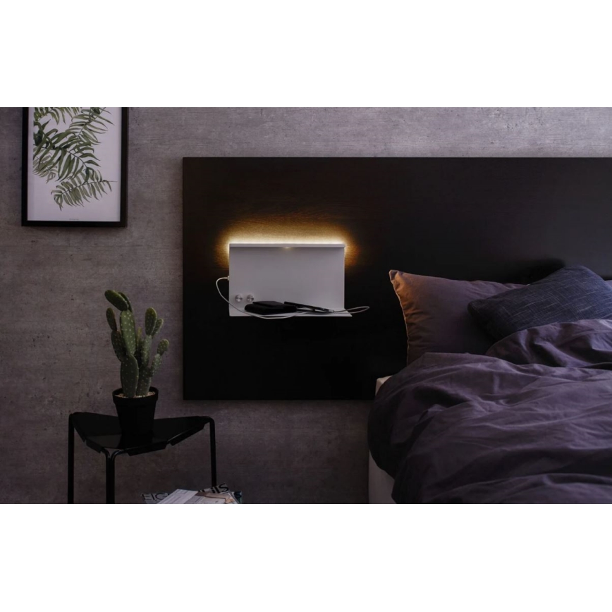 Paulmann 78919 - LED/4,5W Светильник с регулированием яркости с полкой и USB + LED/1,6W 230V