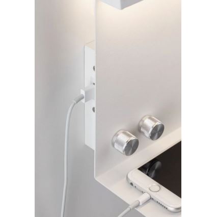 Paulmann 78919 - LED/4,5W Светильник с регулированием яркости с полкой и USB + LED/1,6W 230V