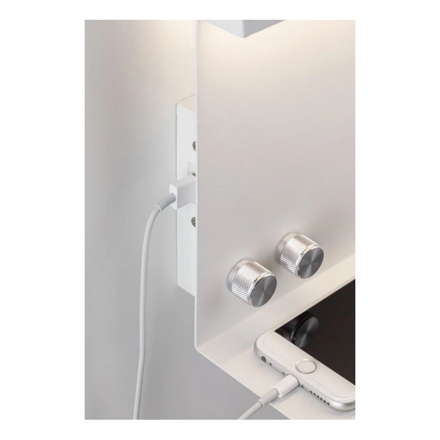 Paulmann 78919 - LED/4,5W Светильник с регулированием яркости с полкой и USB + LED/1,6W 230V