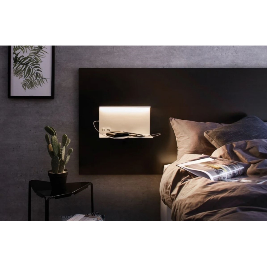 Paulmann 78919 - LED/4,5W Светильник с регулированием яркости с полкой и USB + LED/1,6W 230V