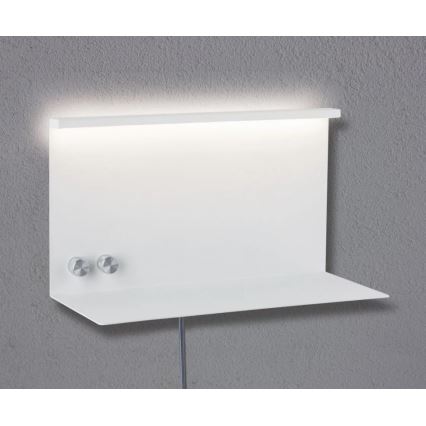 Paulmann 78919 - LED/4,5W Світильник з регулюванням яскравості з поличкою і USB + LED/1,6W 230V