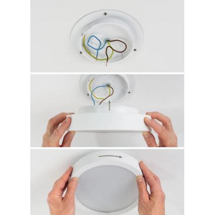 Paulmann 78923 - LED/13W IP44 Потолочный светильник для ванной комнаты с регулированием яркости AVIAR 230V