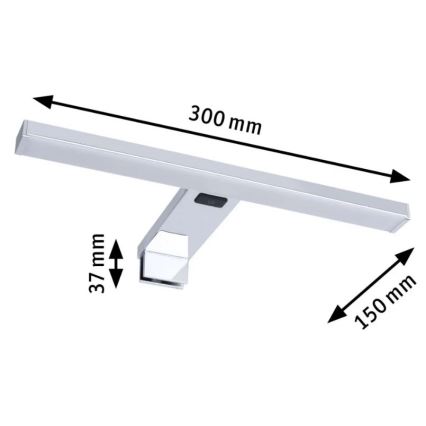 Paulmann 78950 - LED/3,7W IP44 Подсветка для зеркала в ванной комнате SELO 2700-6500K 230V