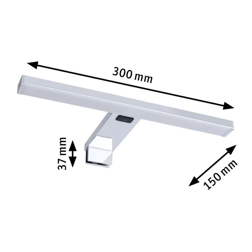 Paulmann 78950 - LED/3,7W IP44 Подсветка для зеркала в ванной комнате SELO 2700-6500K 230V