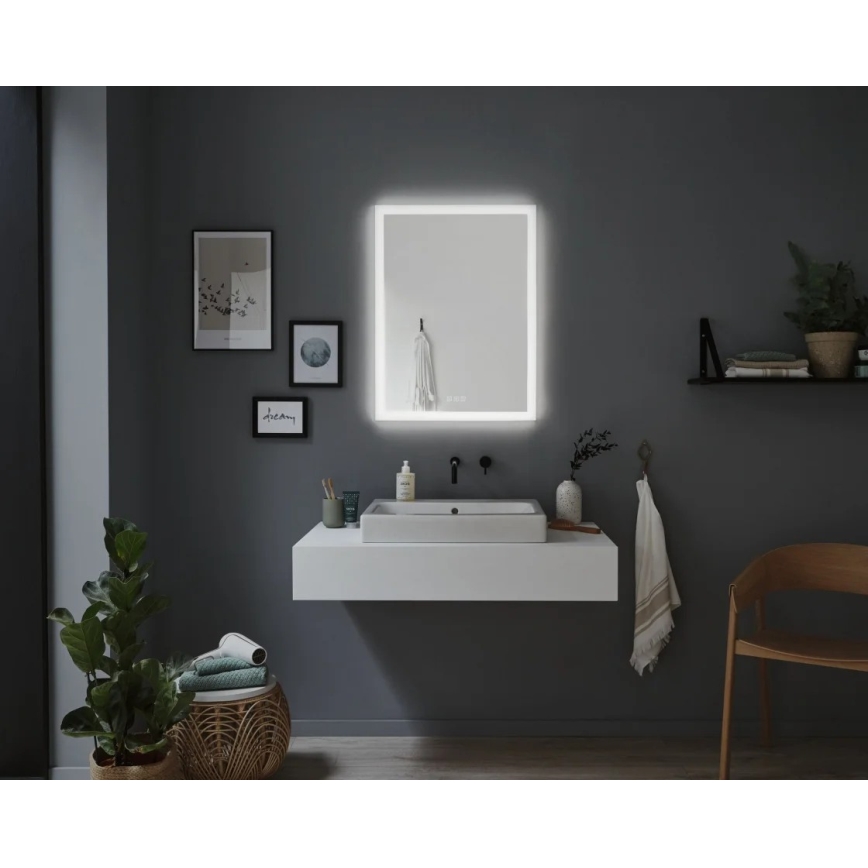 Paulmann 78951 - LED/22W IP44 Зеркало для ванной комнаты с подсветкой с регулированием яркости и подогревом 230V