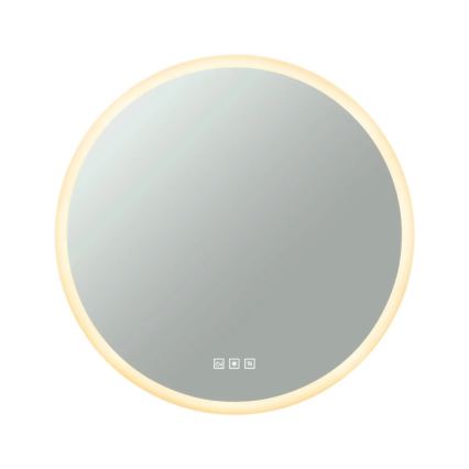 Paulmann 78952- LED/21W IP44 Дзеркало з регулюванням яскравості для ванної кімнати з підігрівом та із підсвіткою MIRA 230V
