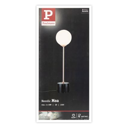 Paulmann 79662 - 1xG9/10W Настольная лампа NEORDIC MOA 230V