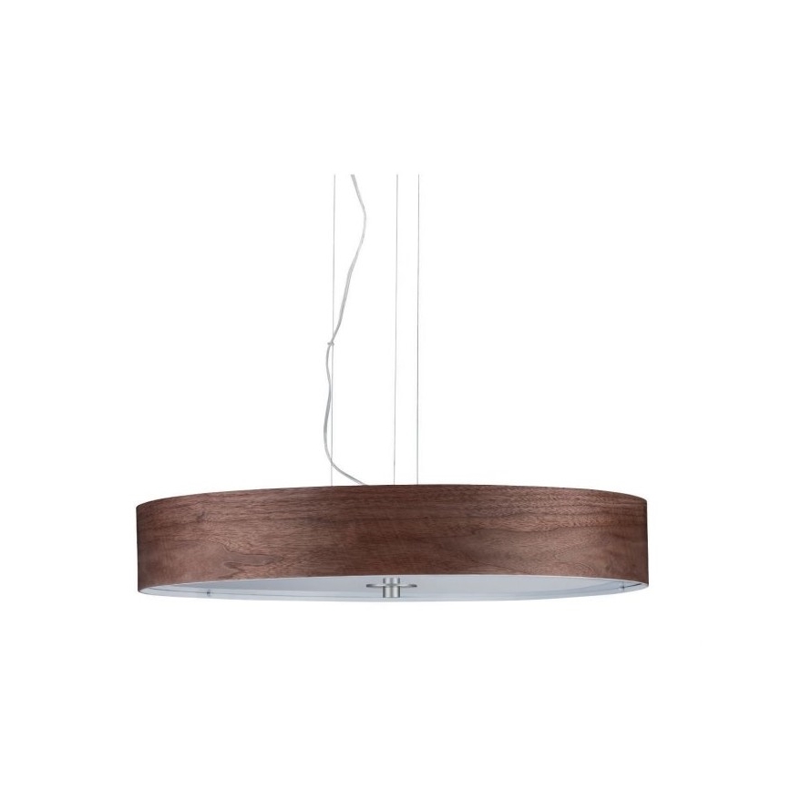Paulmann 79686 - 3xE27/20W Подвесная люстра NEORDIC LISKA 230V грецкий орех