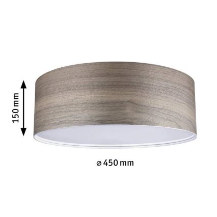 Paulmann 79687 - 3xE27/20W Потолочный светильник NEORDIC LISKA 230V орех