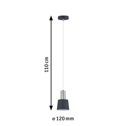 Paulmann 79691 - 1xE14/20W Подвесная люстра NEORDIC HALDAR 230V