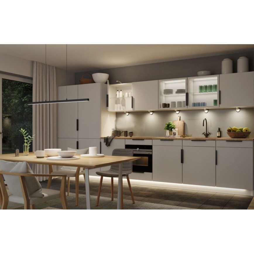 Paulmann 79693 - LED/42W Підвісна люстра з регулюванням яскравості LENTO 230V чорний