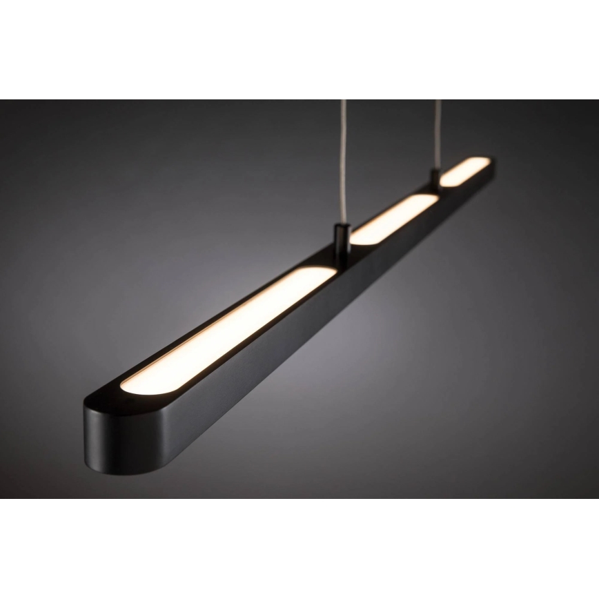 Paulmann 79693 - LED/42W Подвесная люстра с регулированием яркости LENTO 230V черный