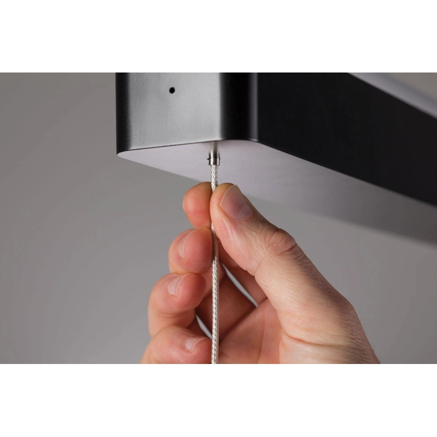 Paulmann 79693 - LED/42W Подвесная люстра с регулированием яркости LENTO 230V черный