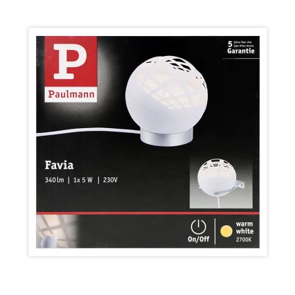 Paulmann 79697 - LED/6W Настільна лампа FAVIA 230V