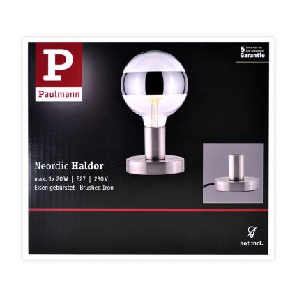 Paulmann 79759 - Настільна лампа HALDOR 1xE27/20W/230V