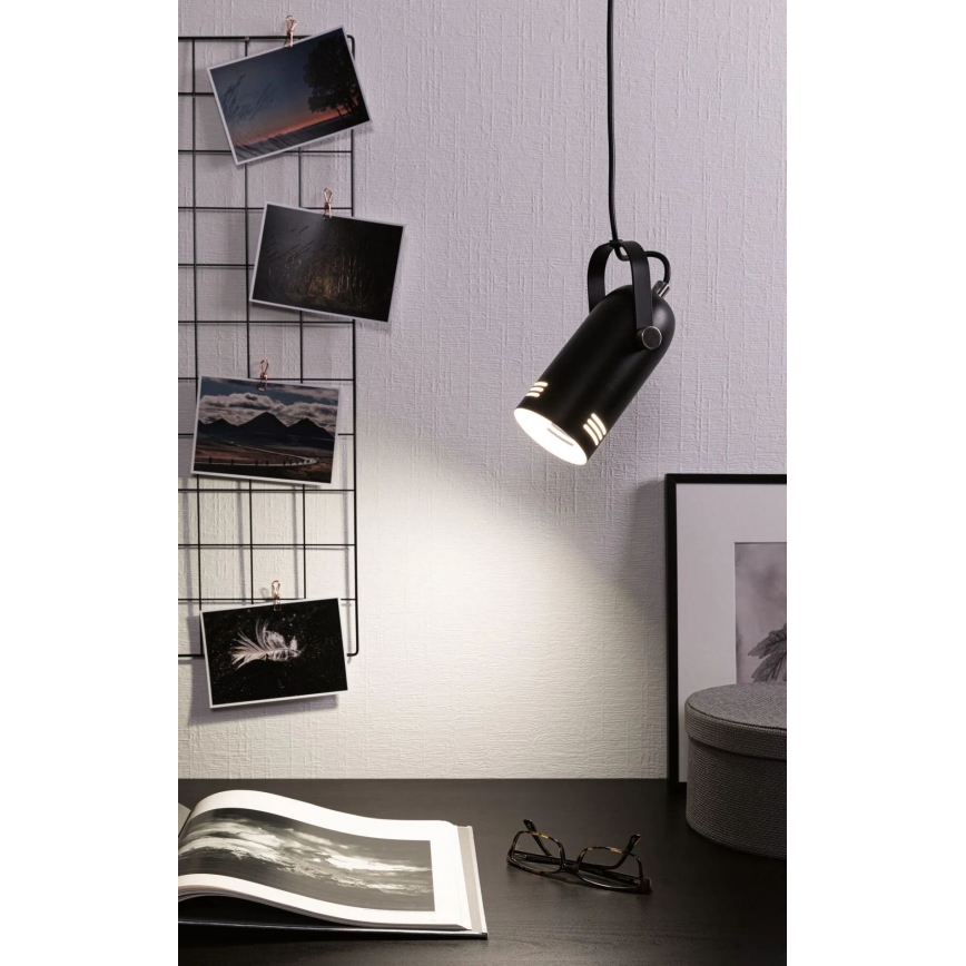Paulmann 79766 - LED RGBW 1xE27/12W Подвесной светильник LAVEA на тросе 230V черный