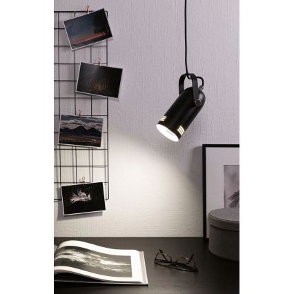 Paulmann 79766 - LED RGBW 1xE27/15W люстра на тросі LAVEA 230V чорна